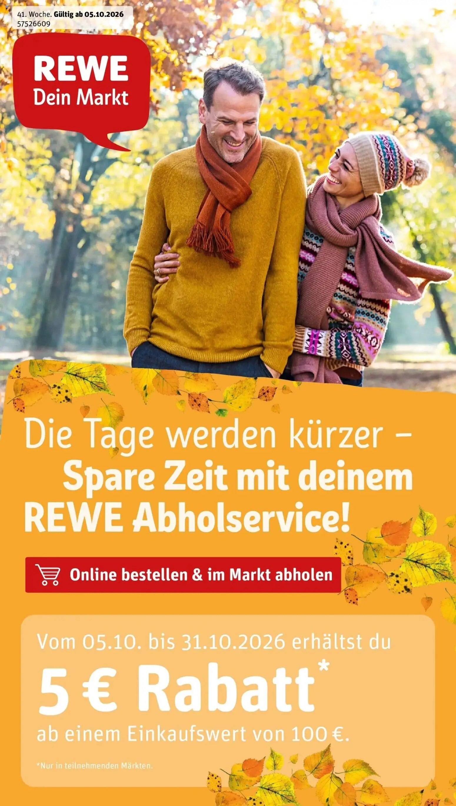 Vorschau von dem Prospekt des Geschäftes Rewe, gültig ab dem 05.10.2026