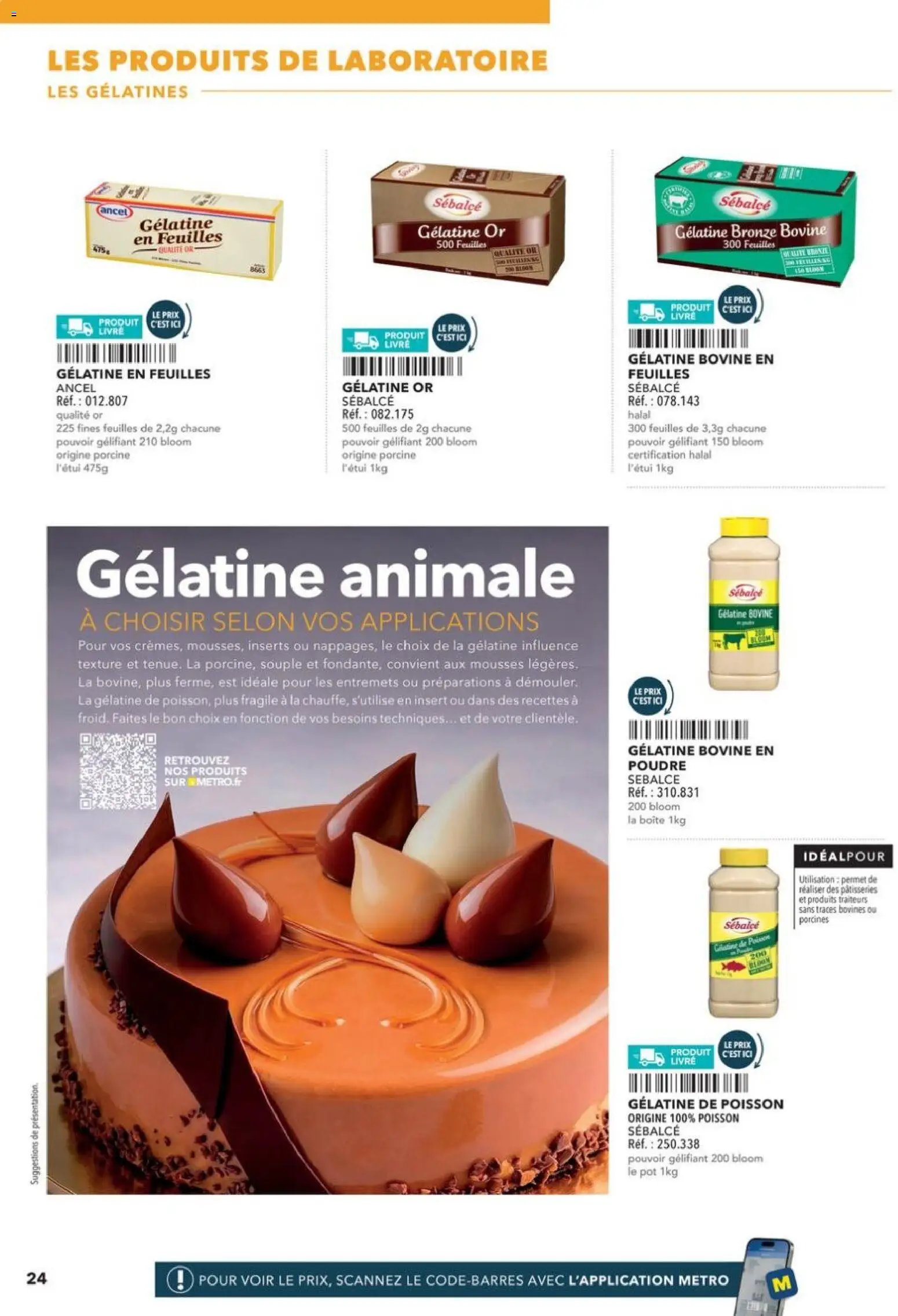Prévisualisation de Boulangers Pâtissiers du magasin METRO formulaire valide 30/04/2026 - Poisson, Livre, Poudre, Gélatine