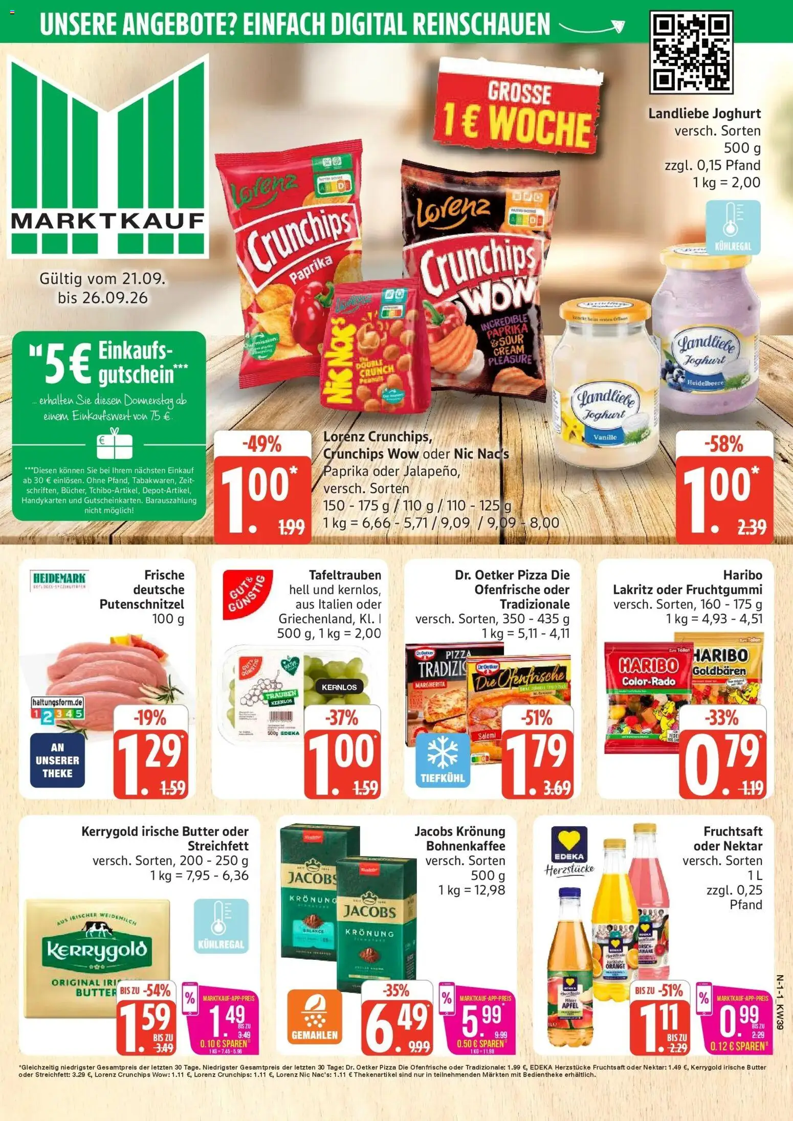 Vorschau von dem Prospekt des Geschäftes Marktkauf, gültig ab dem 21.09.2026