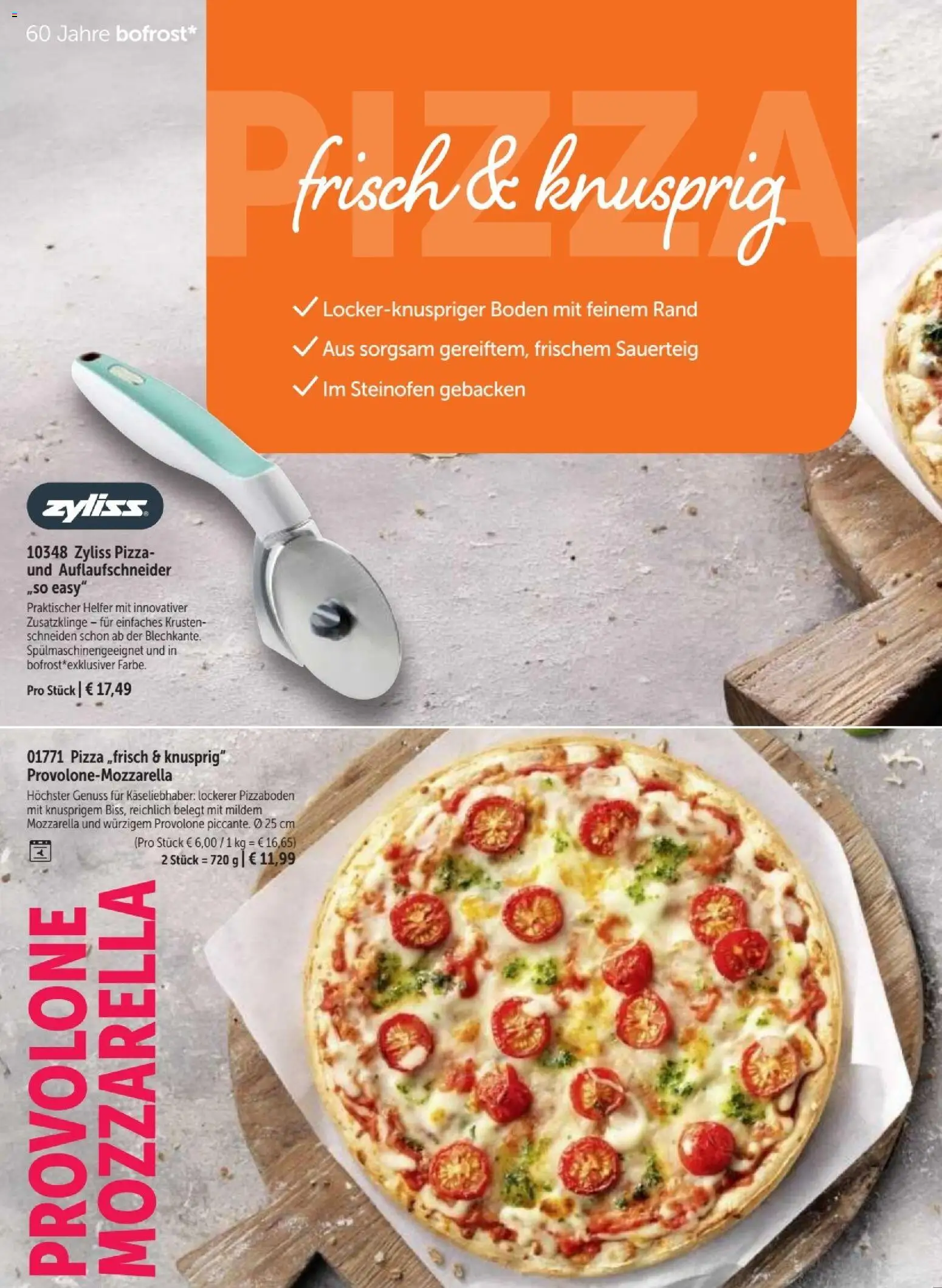 Vorschau von dem Prospekt des Geschäftes Bofrost, gültig ab dem 07.09.2026 - Pizza, Mozzarella
