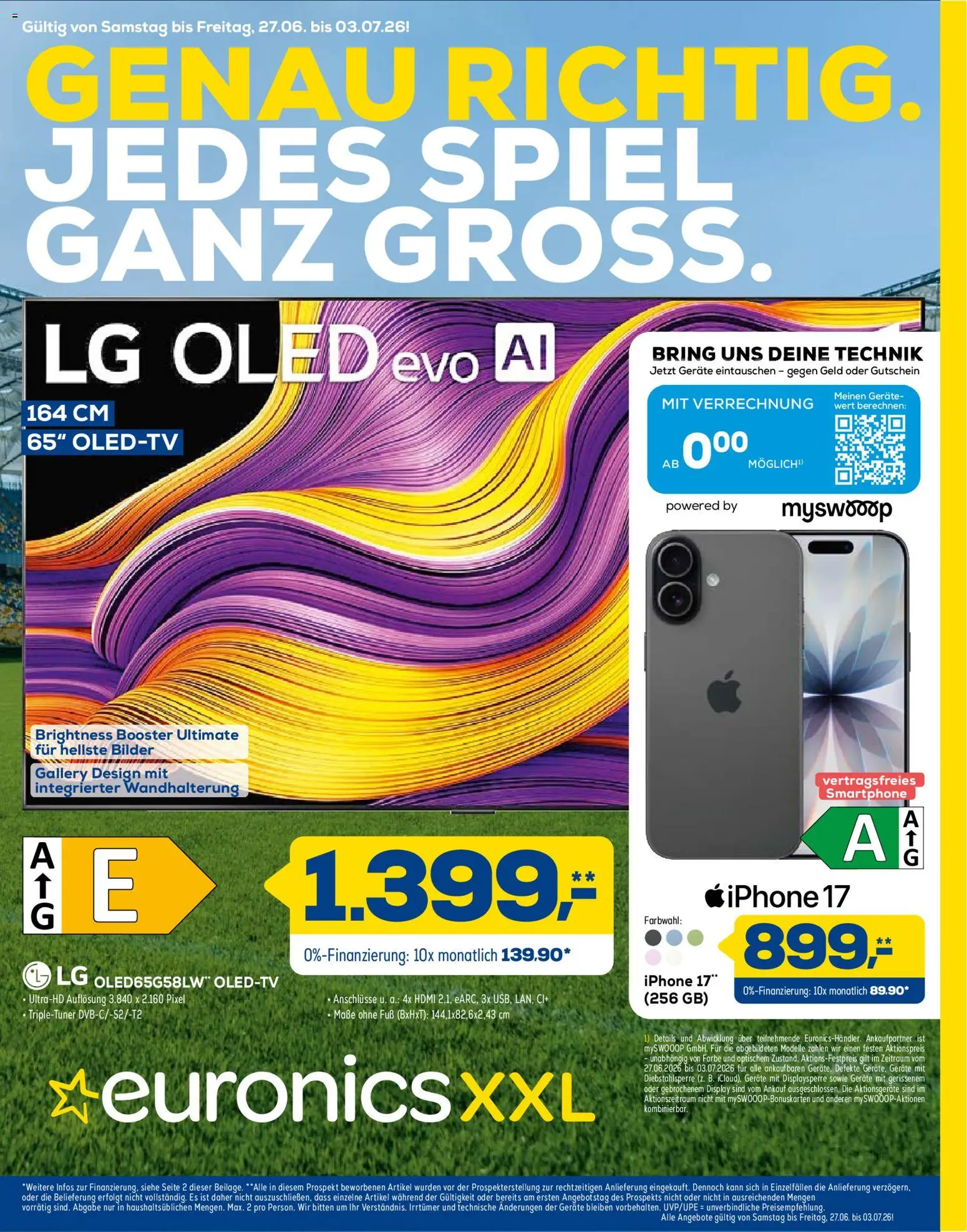 Vorschau von dem Prospekt des Geschäftes Euronics, gültig ab dem 27.06.2026