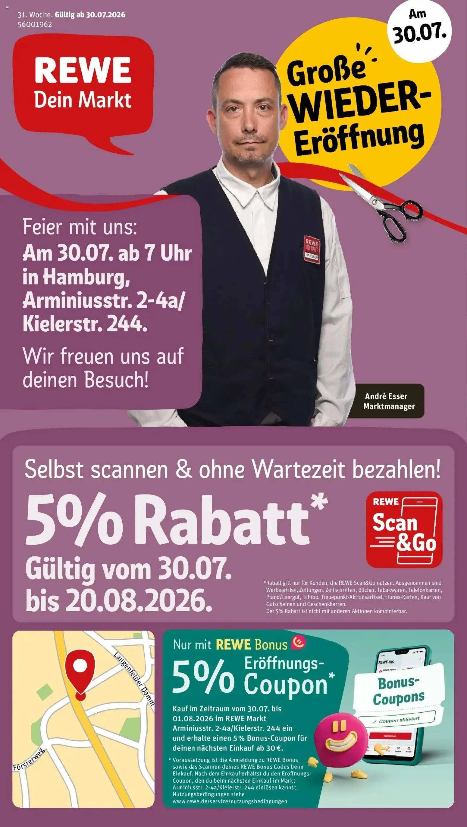 Vorschau von dem Prospekt des Geschäftes Rewe, gültig ab dem 27.07.2026