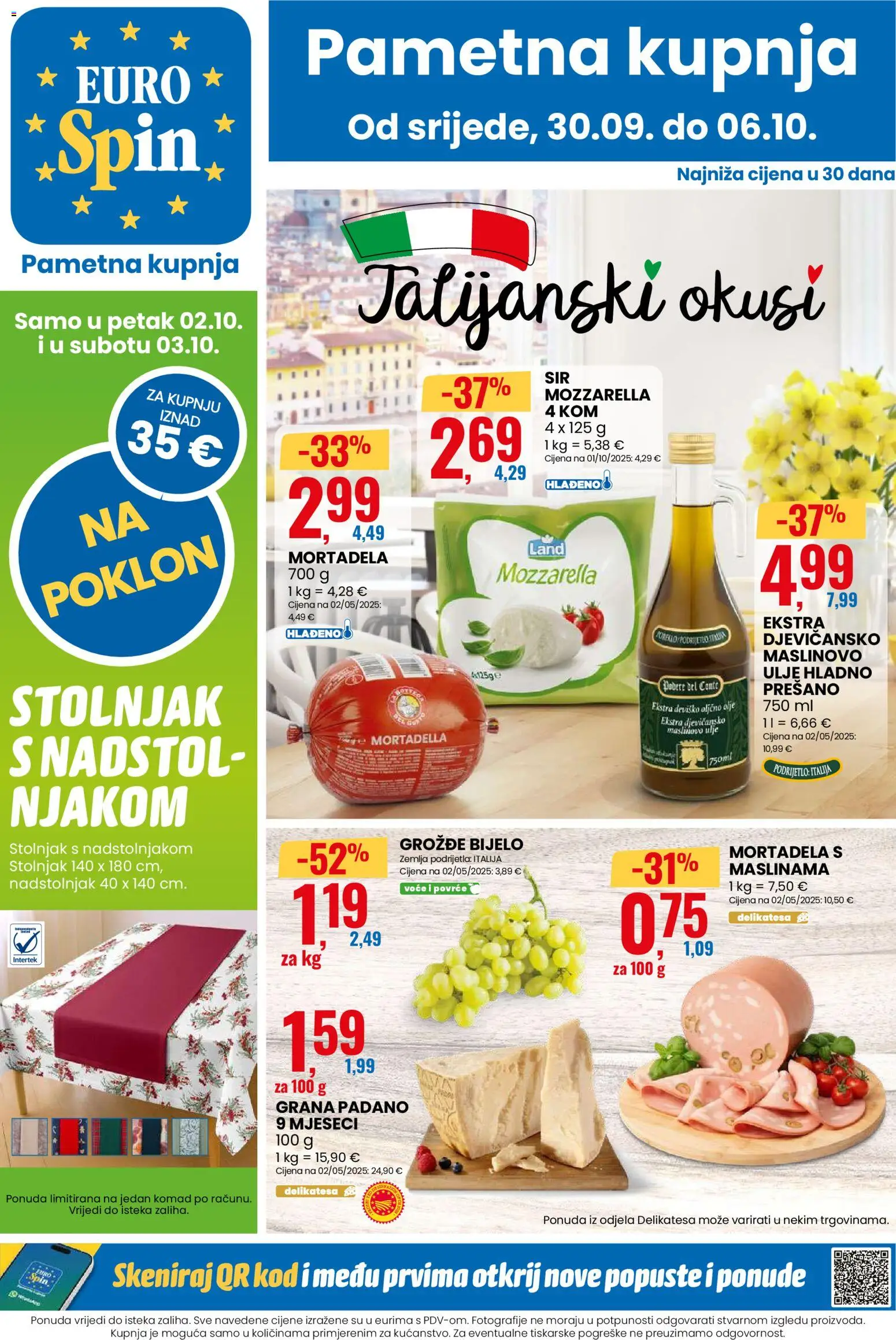 Eurospin aktualni katalog vrijedi od 30.09.2026 - tjedna akcija broj stranice 1