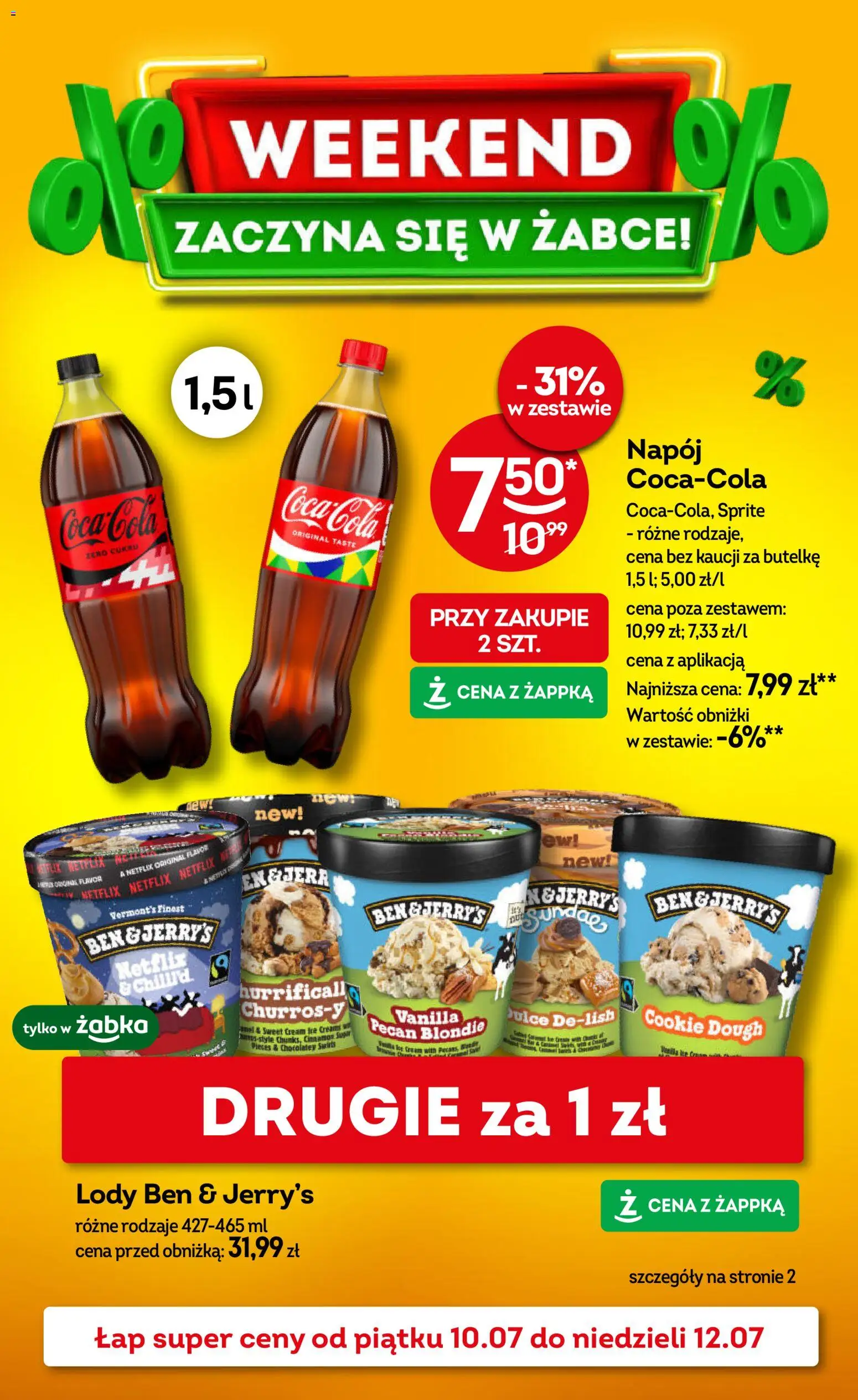 Pogląd gazetki "Żabka gazetka - Weekendowe promocje" ze sklepu Żabka ważnej od 10.07.2026