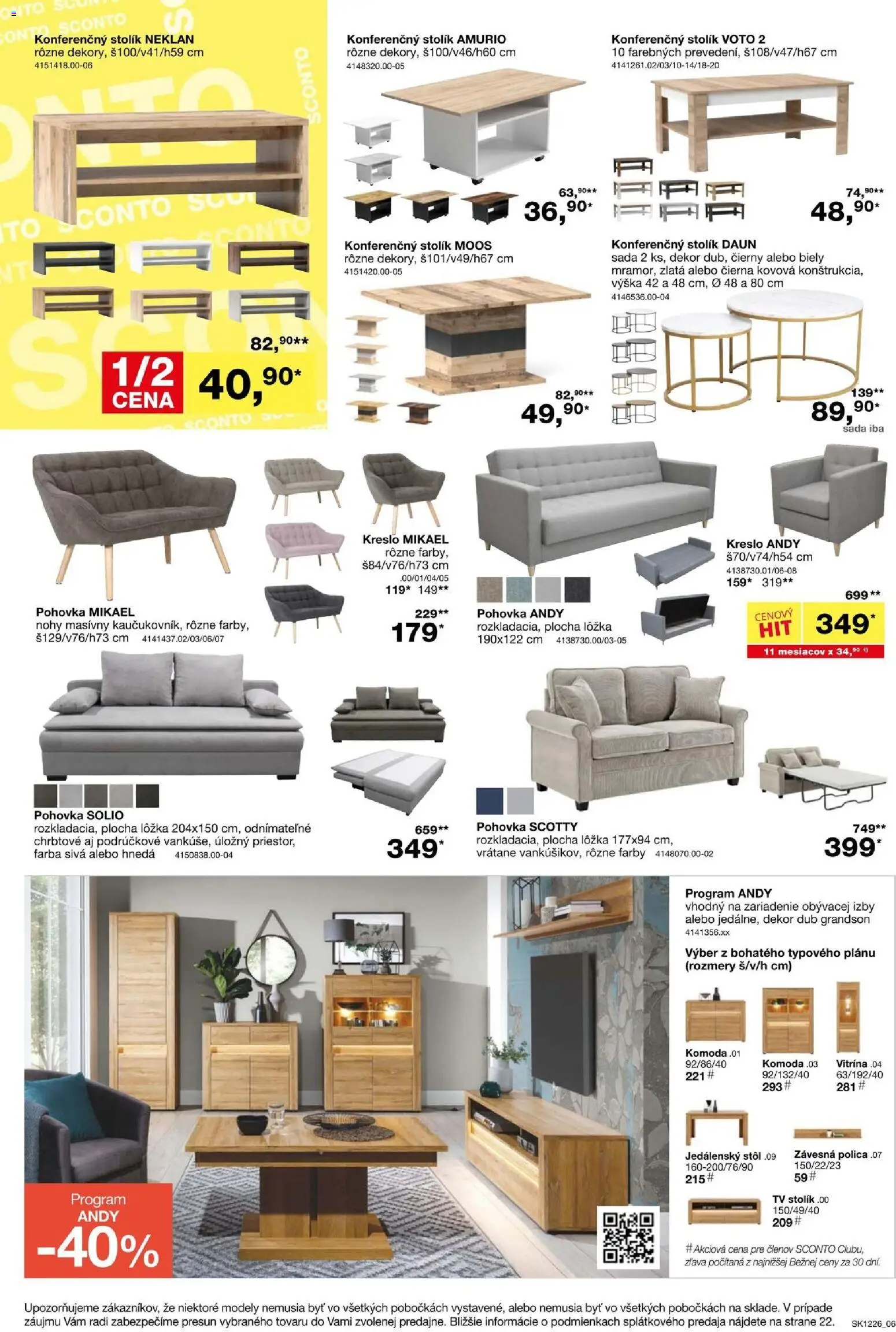 Náhľad Sconto nábytok letáku platného od 23.09.2026