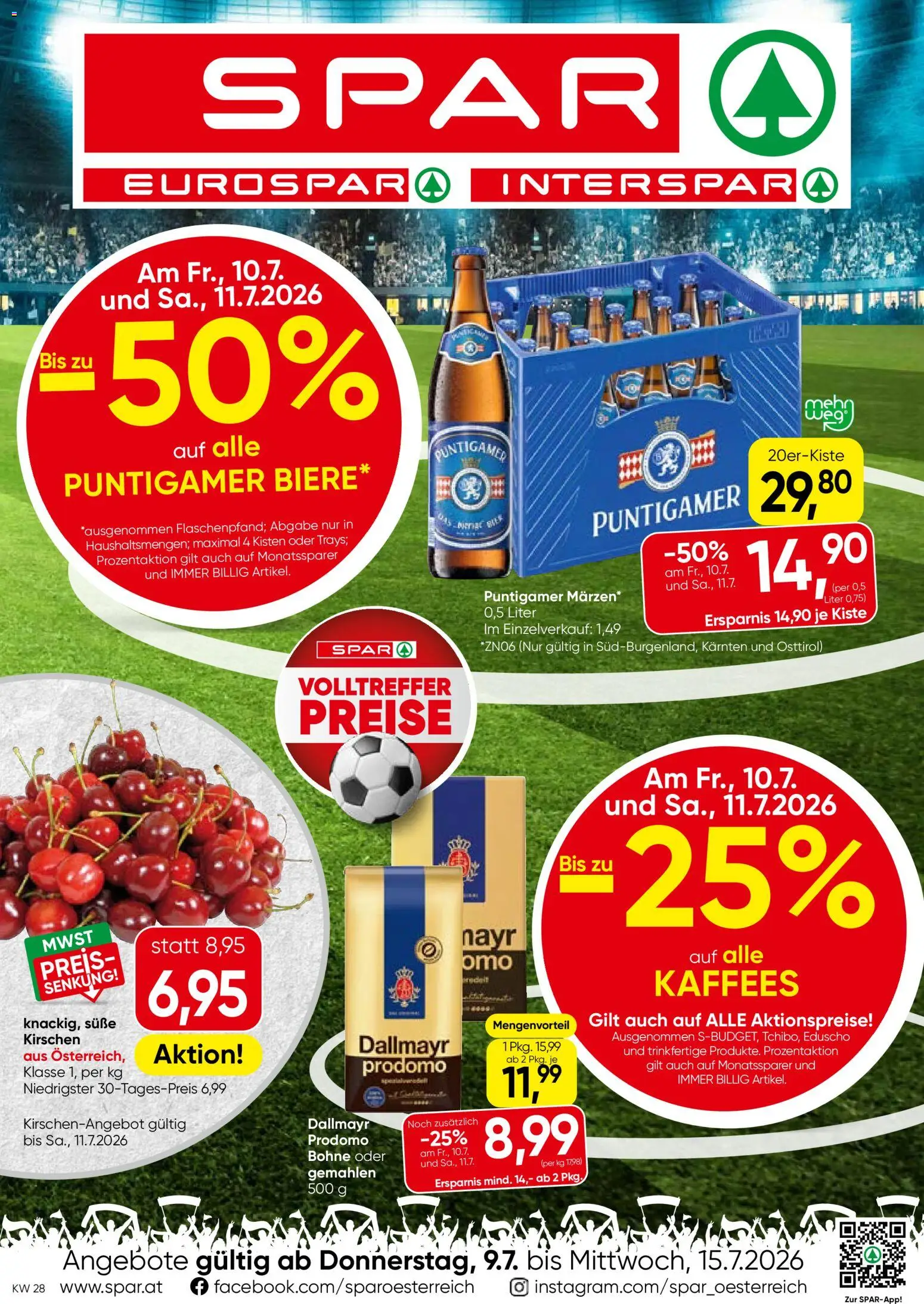 Vorschau der Angebote: Spar Spar Flugblatt - Kärnten gültig ab 09.07.2026 - Bohne