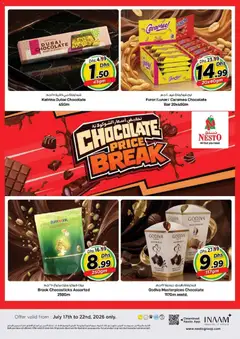 Preview of the catalogue Nesto catalogue Chocolate Price Break of store Nesto valid from 17 Jul, 2026