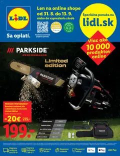 Náhľad Lidl letáku platného od 31.08.2026