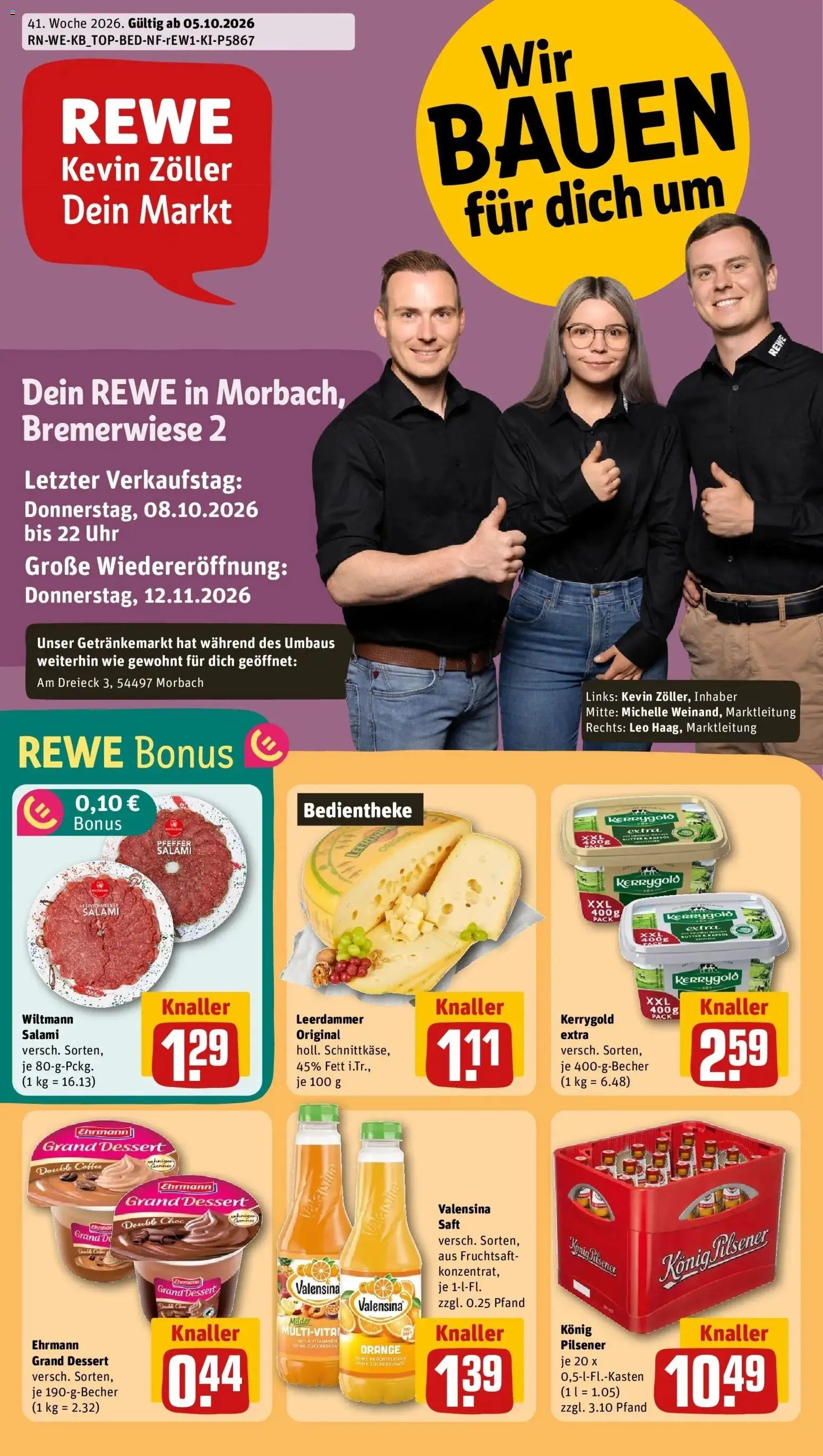 Vorschau von dem Prospekt des Geschäftes Rewe, gültig ab dem 05.10.2026