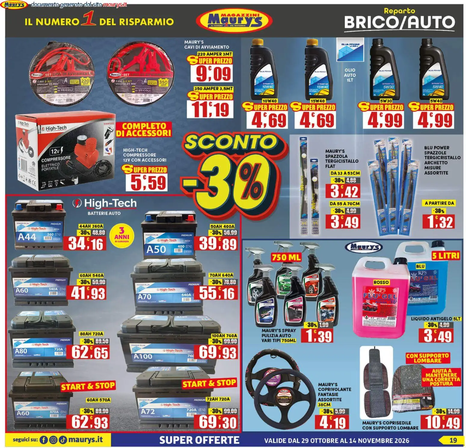 Anteprima dell'opuscolo Maury's volantino dal negozio Maury's valido da 29/10/2026