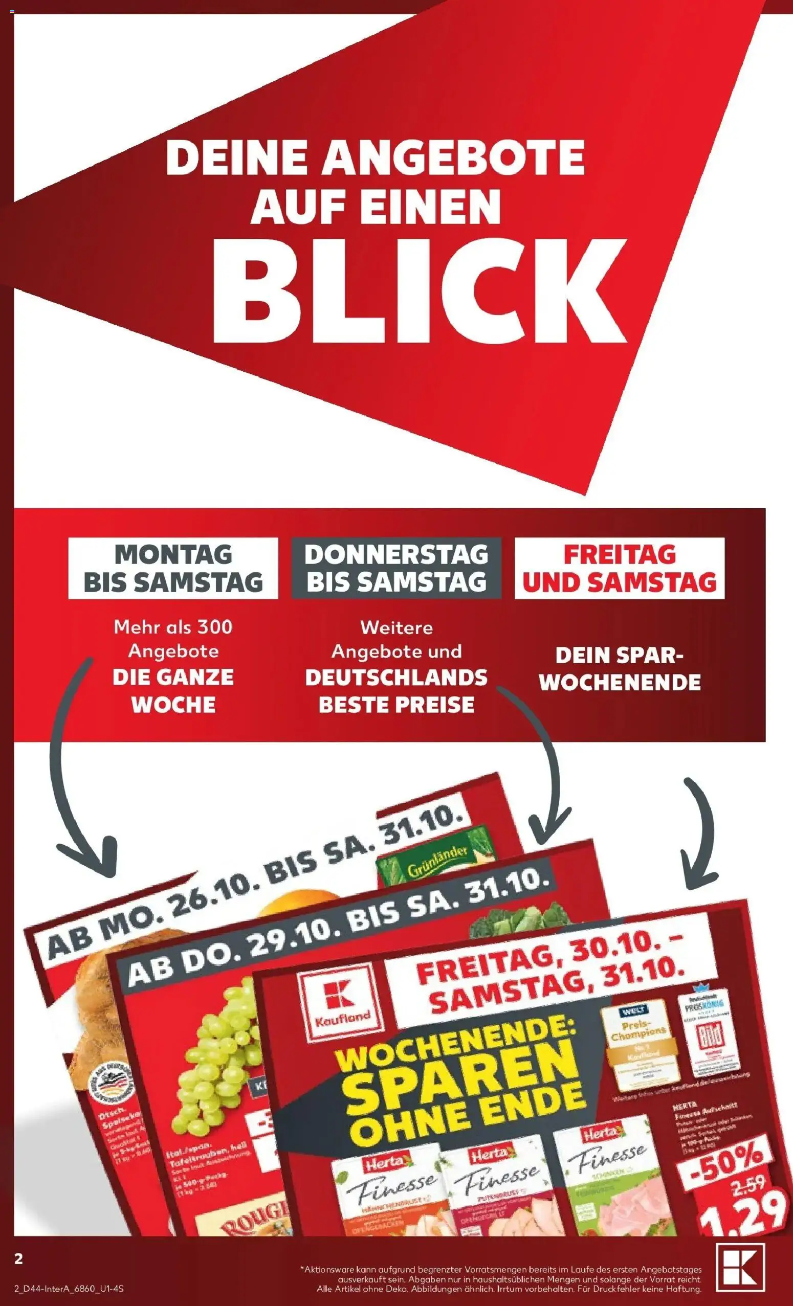 Vorschau von dem Prospekt des Geschäftes Kaufland, gültig ab dem 26.10.2026