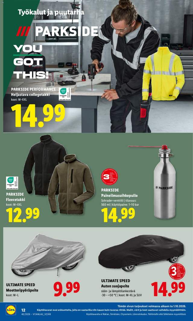 Uusi Lidl tarjouslehti alkaen 01/10