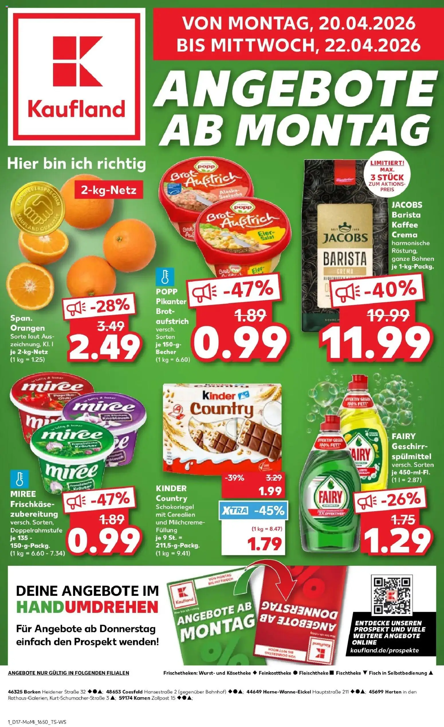 Vorschau von dem Prospekt des Geschäftes Kaufland, gültig ab dem 20.04.2026