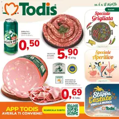 Anteprima dell'opuscolo Todis volantino Sicilia dal negozio Todis valido da 06/08/2026