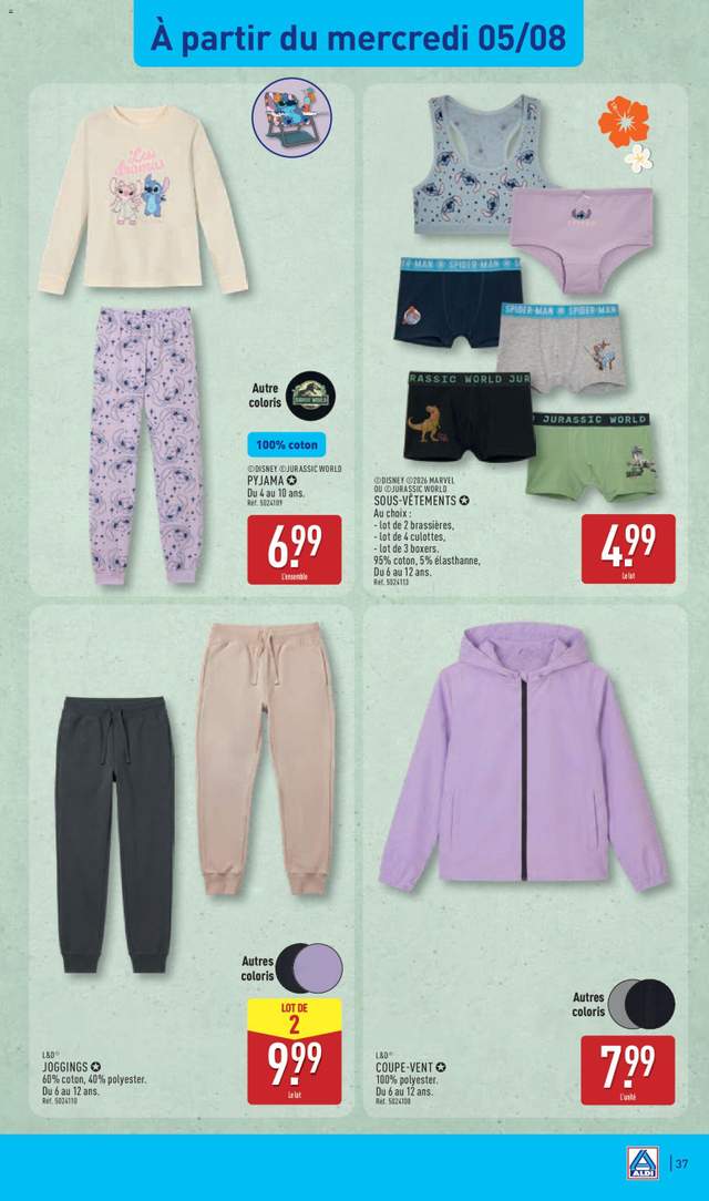 Nouveau catalogue Aldi à partir du 04/08