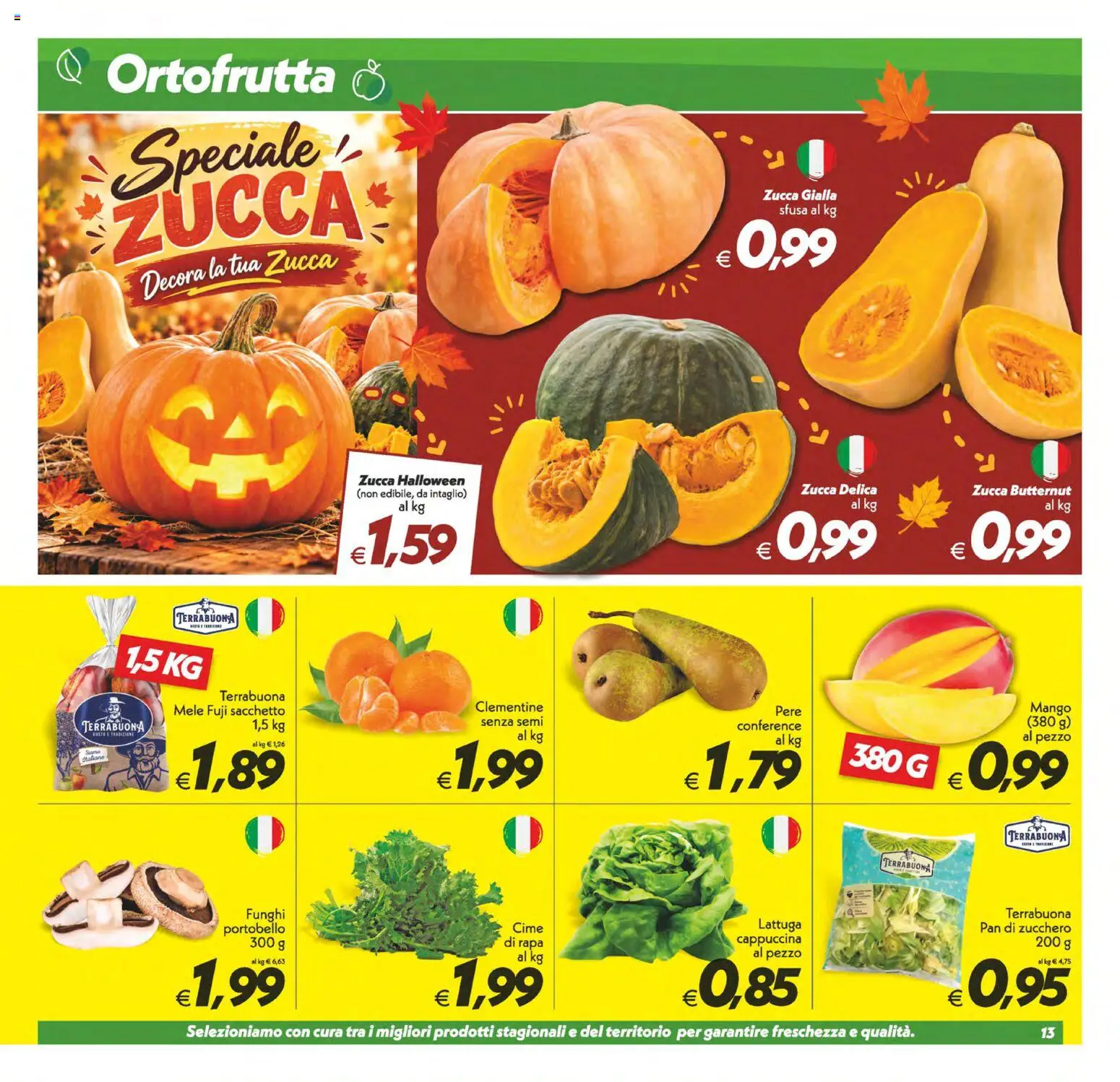 Anteprima dell'opuscolo SuperConveniente volantino Messina, Siracusa, Palermo dal negozio SuperConveniente valido da 23/10/2026 - Mango, Zucchero, Funghi, Zucca, Lattuga, Mele, Zucca butternut, Pere
