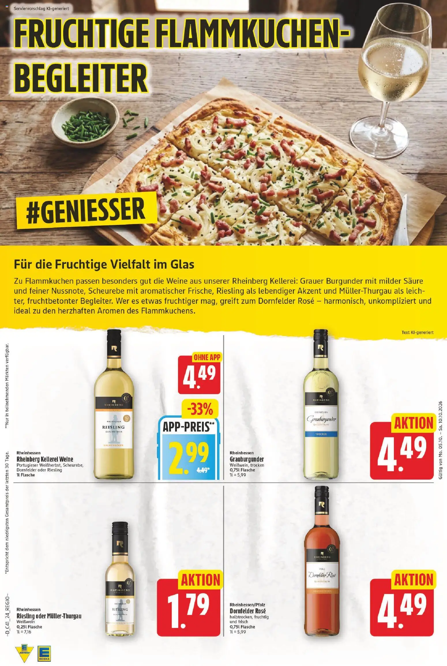 Vorschau von dem Prospekt des Geschäftes E center, gültig ab dem 05.10.2026 - Weißwein