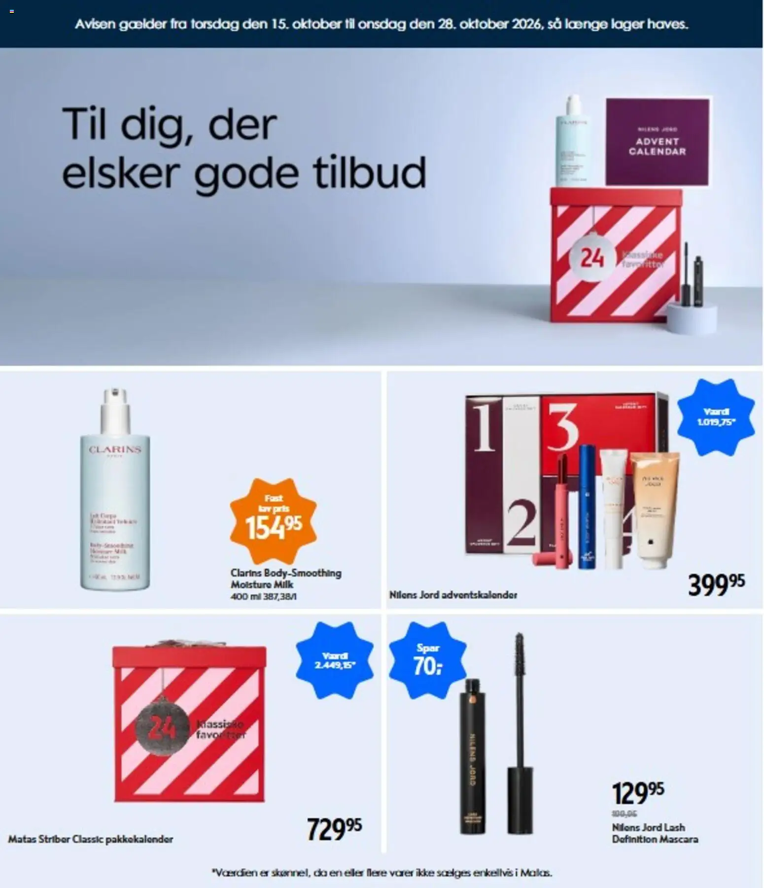 Eksempel på tilbudsavis Matas - Tilbudsavis uge 43 fra butik Matas gyldig fra 20/10/2026 - Mascara