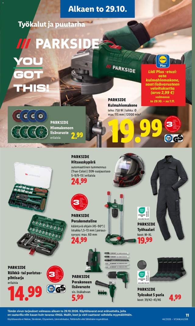 Uusi Lidl tarjouslehti alkaen 29/10