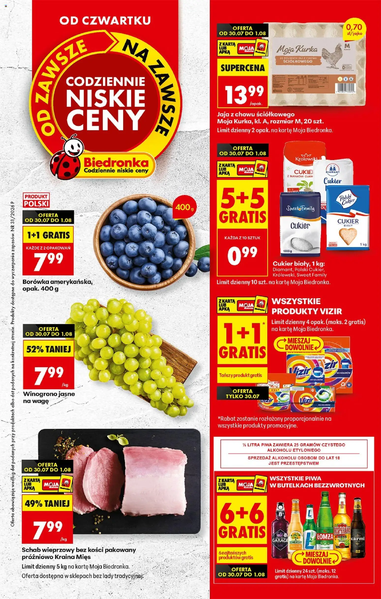 Pogląd gazetki "Biedronka gazetka od czwartku" ze sklepu Biedronka ważnej od 30.07.2026