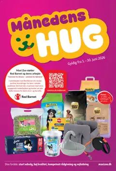 Eksempel på tilbudsavis Maxi Zoo - Månedsavis Juni fra butik Maxi Zoo gyldig fra 01/06/2026