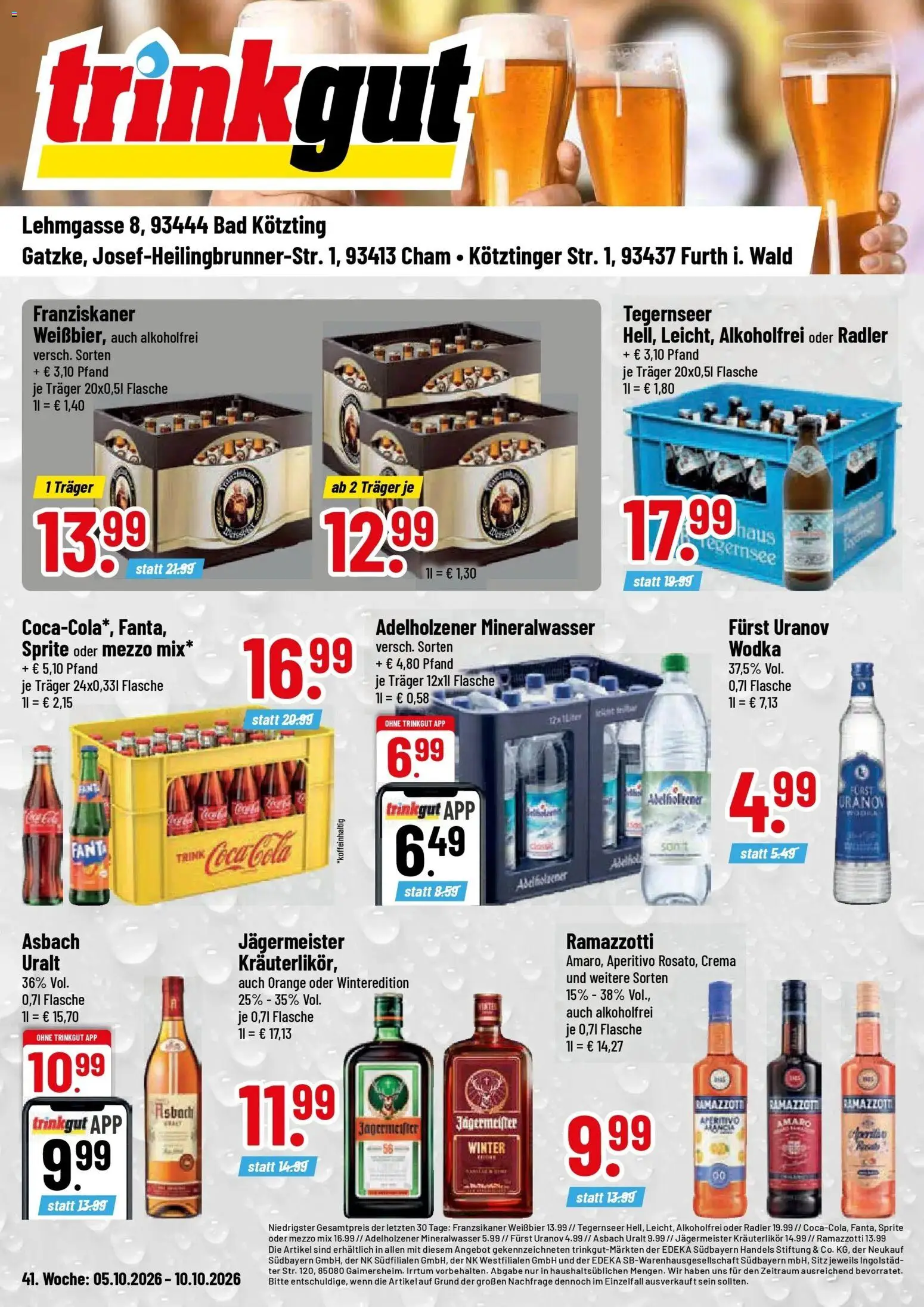 Vorschau von dem Prospekt des Geschäftes Trinkgut, gültig ab dem 05.10.2026