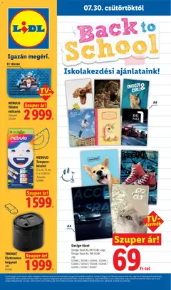 Lidl - Lidl Iskolakezdési megtekintése, amely érvényes 2026.07.30.-től
