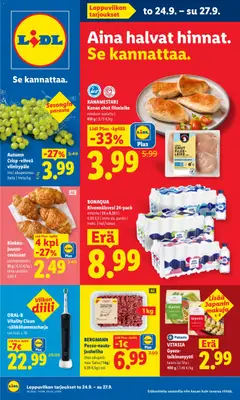 Kaupan Lidl Lidl tarjoukset esikatselu, voimassa 24/09/2026