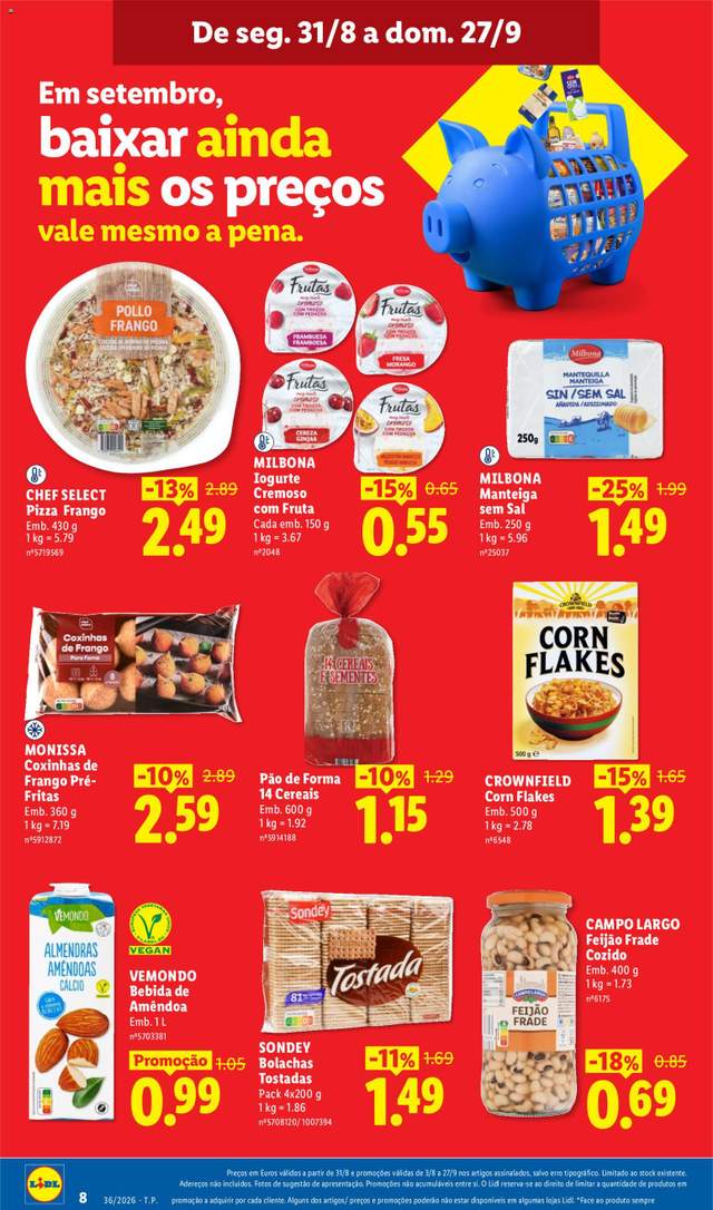 Novo folheto Lidl a partir de 31/08