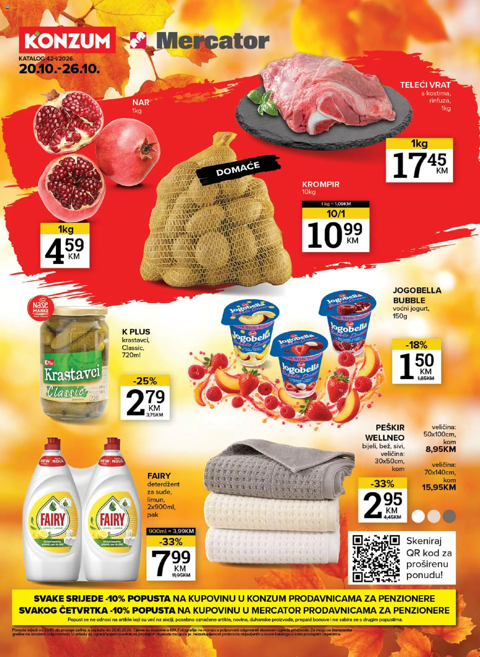 Pregled letka KONZUM katalog trgovine KONZUM vrijedi od 20.10.2026