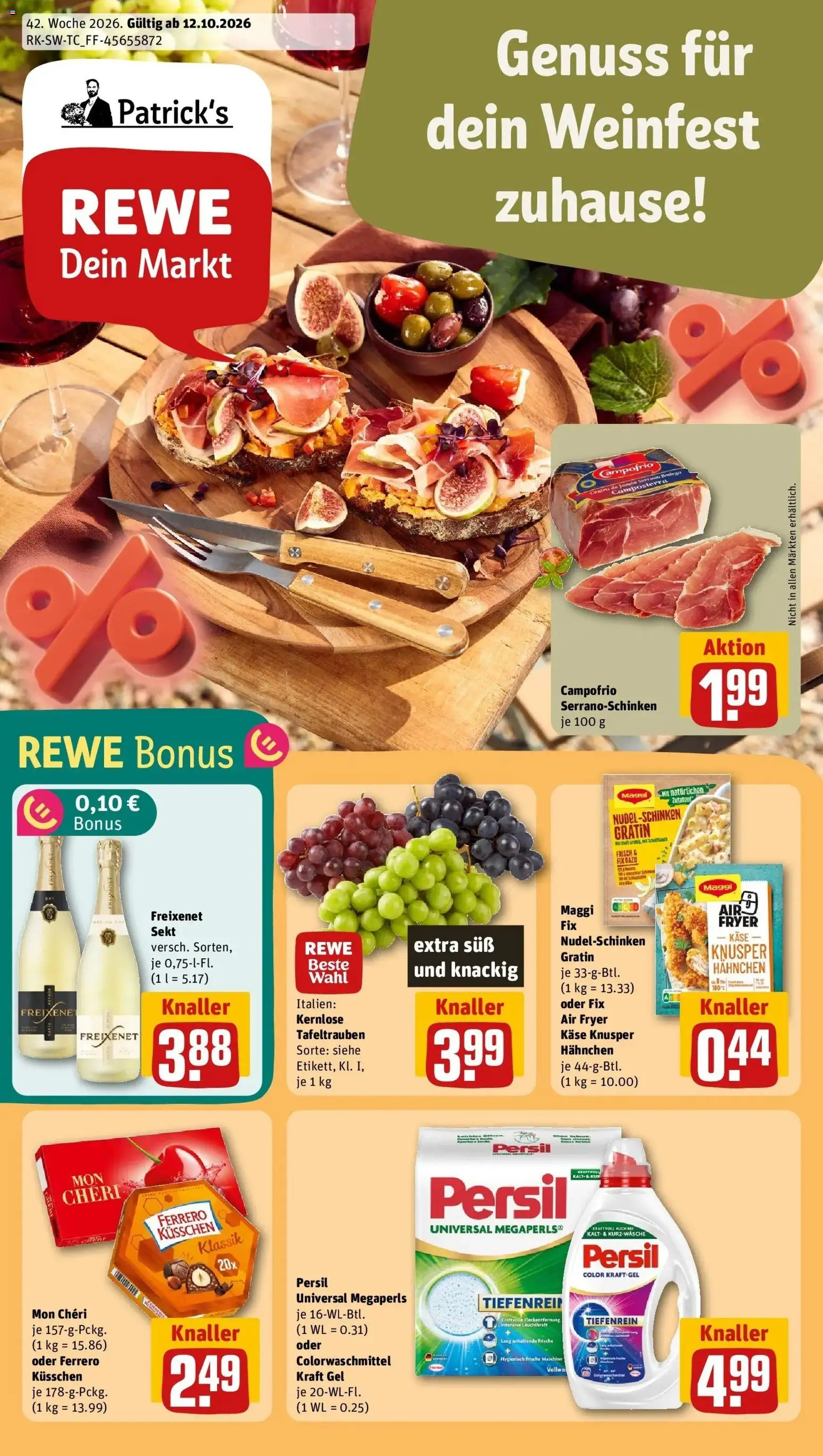 Vorschau von dem Prospekt des Geschäftes Rewe, gültig ab dem 12.10.2026