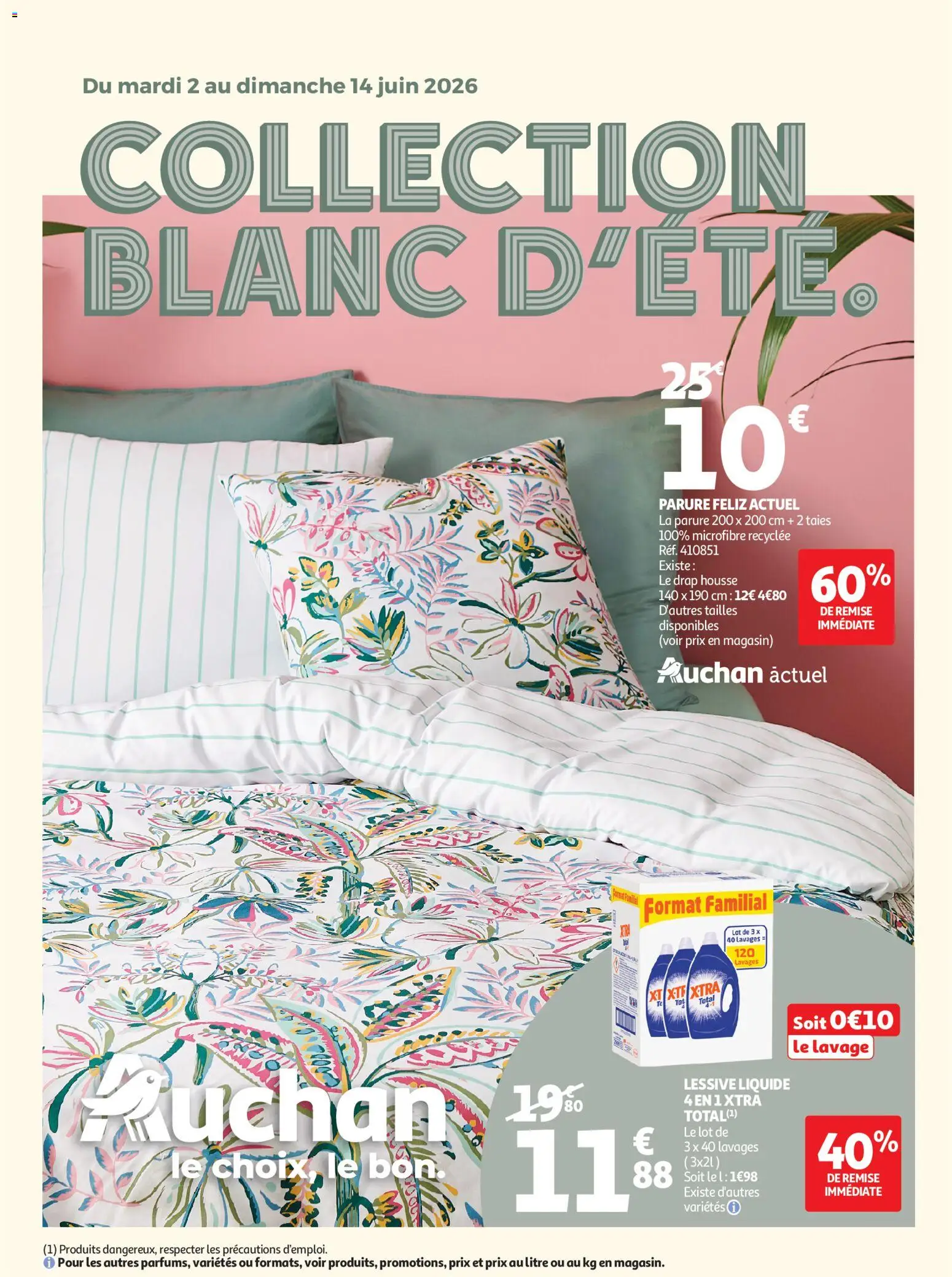 Prévisualisation de Auchan Linge de maison & déco du magasin Auchan formulaire valide 02/06/2026