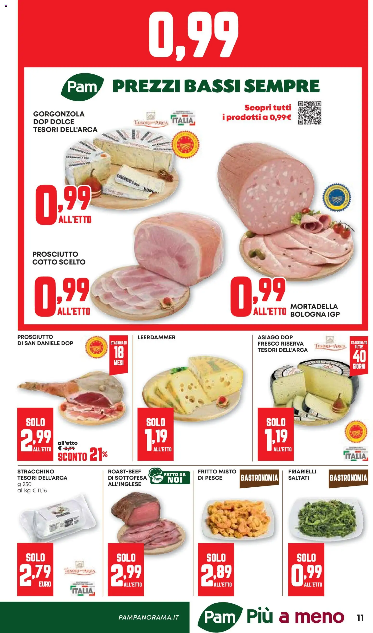 Anteprima dell'opuscolo PAM volantino dal negozio PAM valido da 22/10/2026 - Gorgonzola, Pesce, Friarielli, Mortadella, Prosciutto, Prosciutto Cotto, Stracchino
