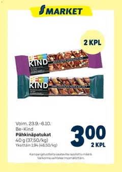 Kaupan S-market S-market Be-Kind esikatselu, voimassa 23/09/2026