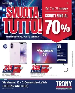 Anteprima dell'opuscolo SVUOTA TUTTO da Trony Desenzano del Garda! dal negozio Trony valido da 07/05/2026