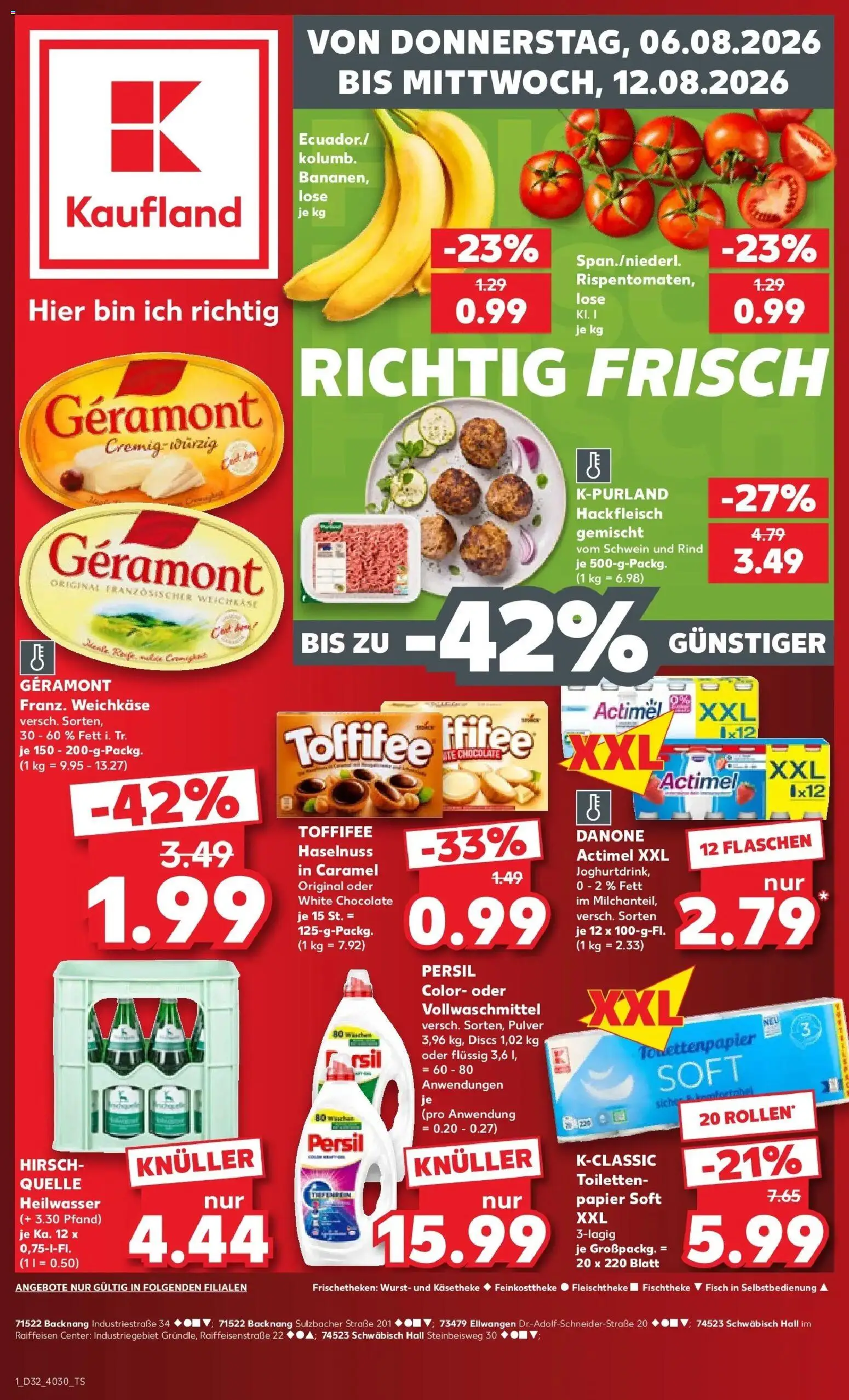 Vorschau von dem Prospekt des Geschäftes Kaufland, gültig ab dem 06.08.2026