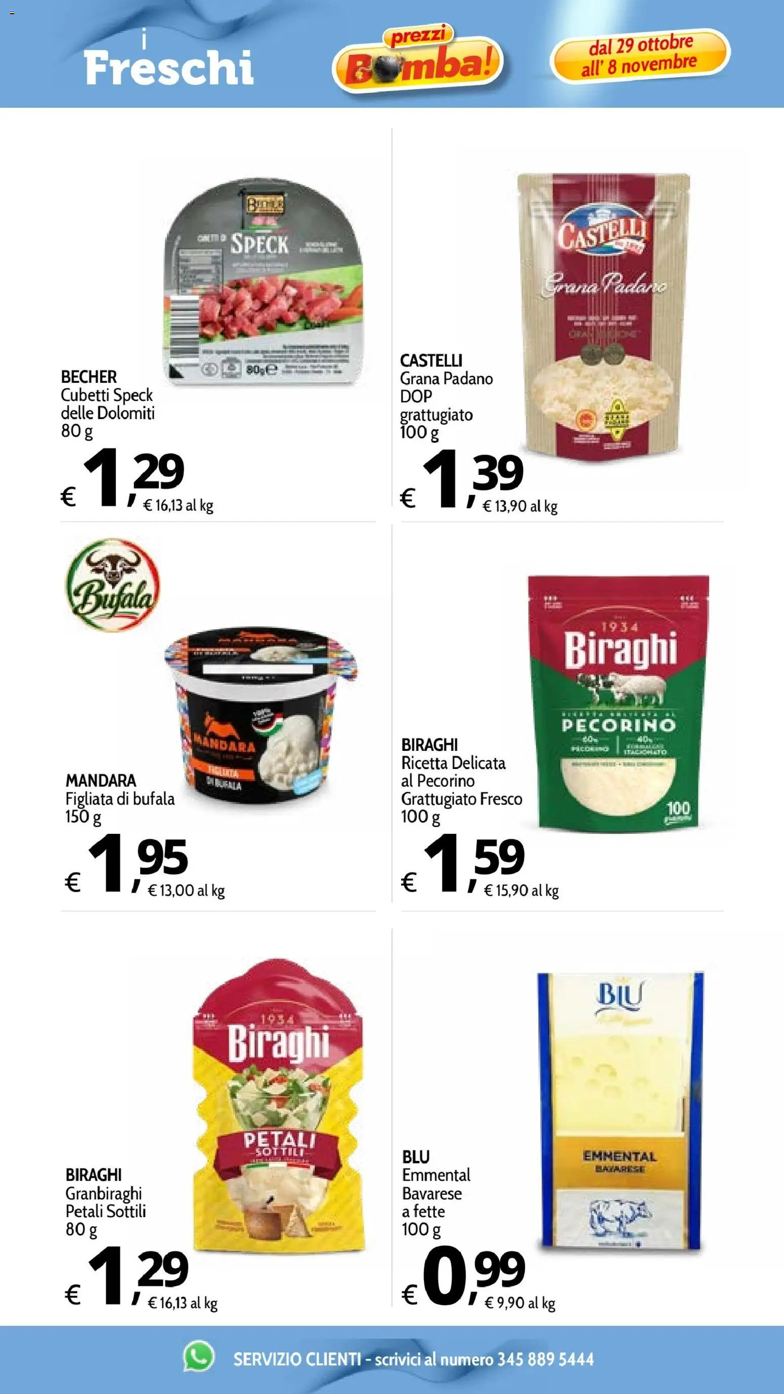 Anteprima dell'opuscolo Primo Prezzo volantino dal negozio Primo Prezzo valido da 29/10/2026 - Speck, Pecorino, Grana Padano, Emmental