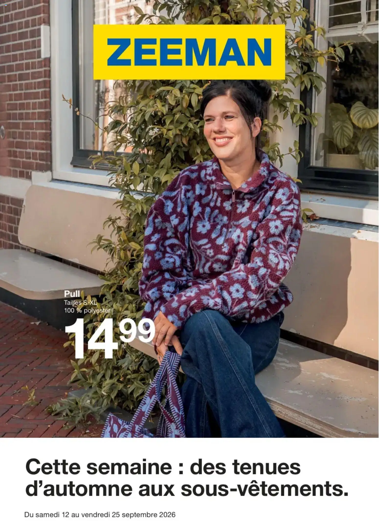 Voorbeeld van Zeeman Publicité van winkel Zeeman geldig vanaf 12/09/2026