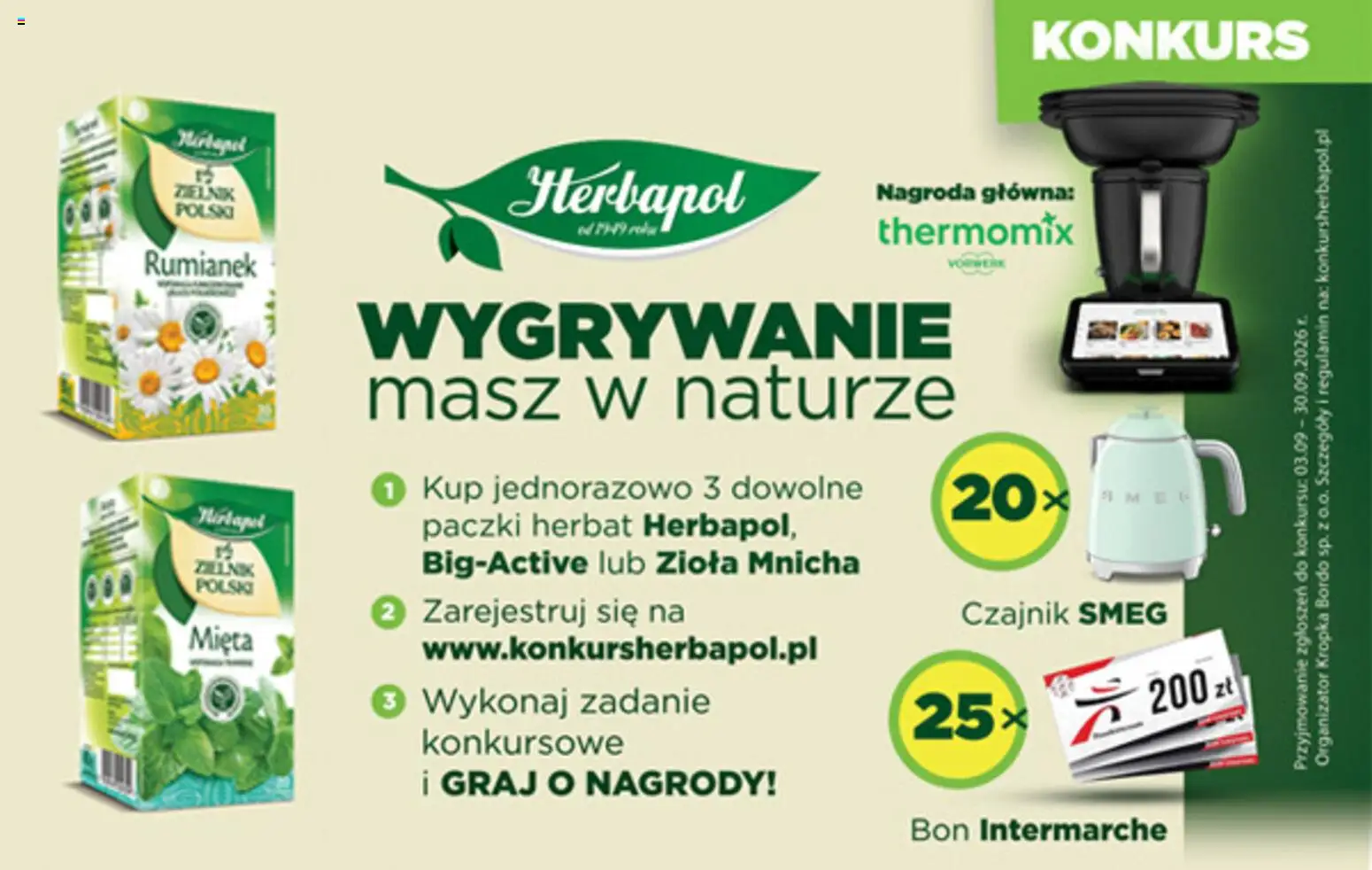 Pogląd gazetki "Intermarche konkurs - Wygrywanie masz w naturze" ze sklepu Intermarche ważnej od 03.09.2026