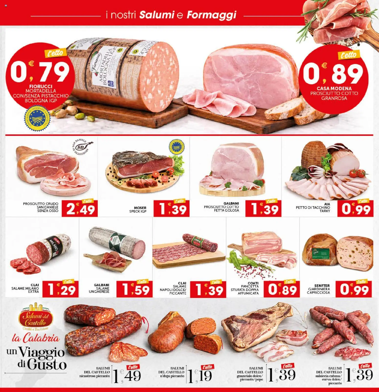 Anteprima dell'opuscolo SISA volantino Mercadò dal negozio SISA valido da 29/10/2026 - Mortadella, Guanciale, Speck, Prosciutto, Prosciutto Cotto, Pistacchio, Salame, Pancetta