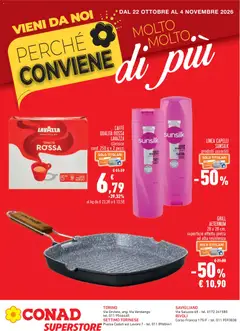 Anteprima dell'opuscolo Conad volantino Perché Conviene Piemonte dal negozio Conad valido da 22/10/2026