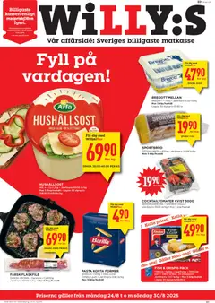 Förhandsgranska reklamblad Willys erbjudanden från butik Willys gäller från 24/08/2026
