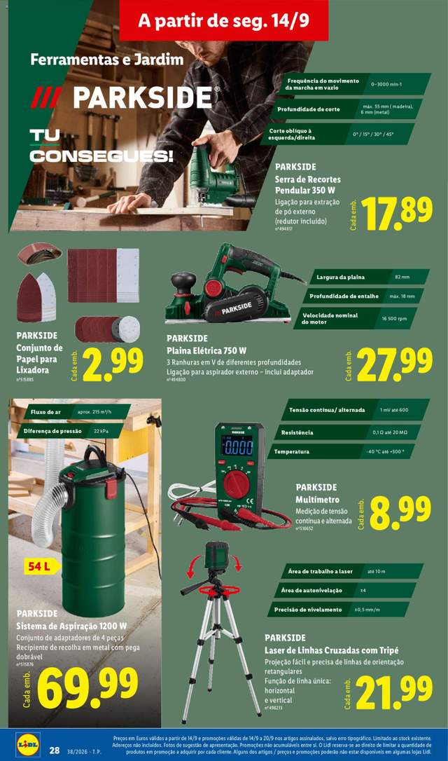 Novo folheto Lidl a partir de 14/09
