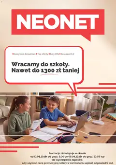 Pogląd gazetki "Neonet promocje" ze sklepu Neonet ważnej od 13.08.2026