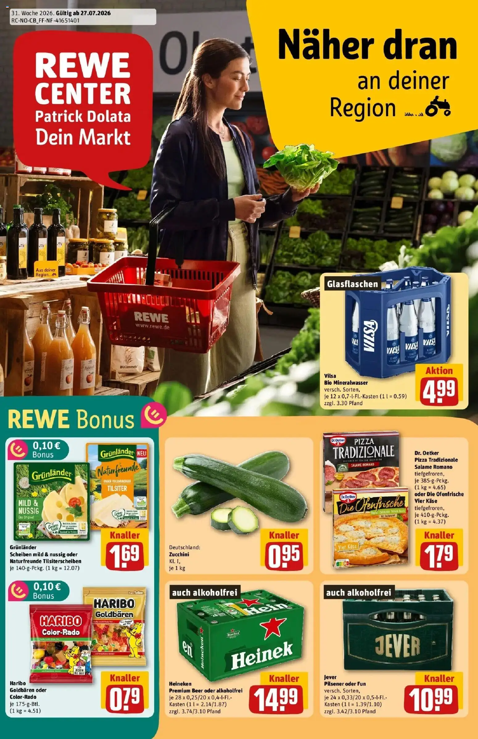 Vorschau von dem Prospekt des Geschäftes Rewe, gültig ab dem 27.07.2026