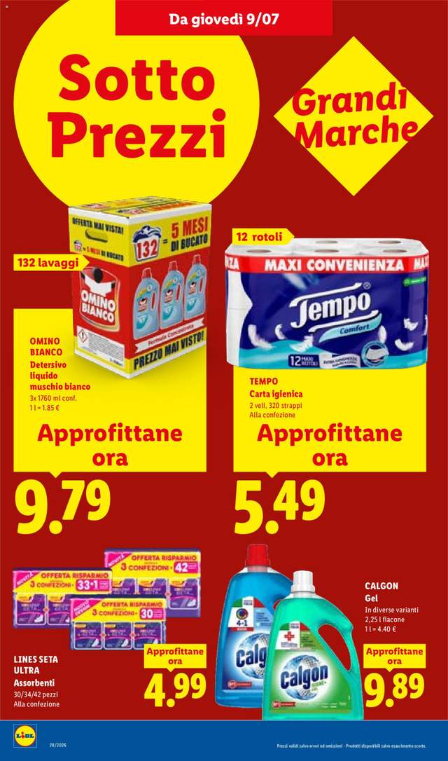 Nuovo volantino Lidl dal 09/07