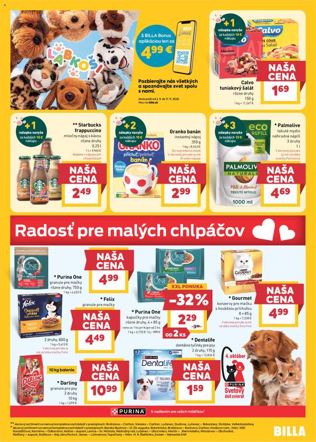 Nový Billa leták od 30.09.