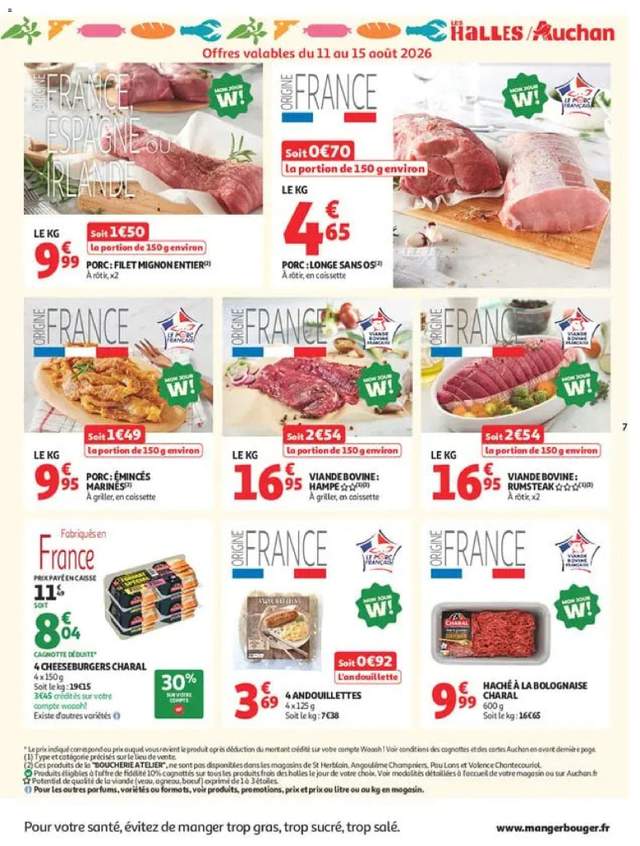 Nouveau catalogue Auchan à partir du 11/08