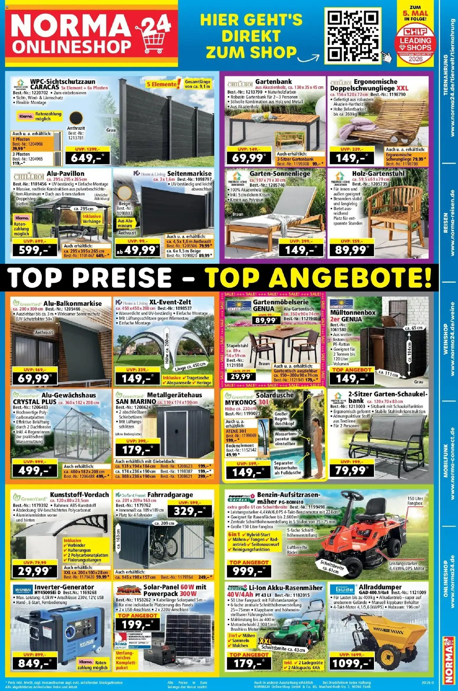 Vorschau von dem Prospekt des Geschäftes Norma, gültig ab dem 20.07.2026 - Top, Kissen, USB, Duschkopf, Verbinder