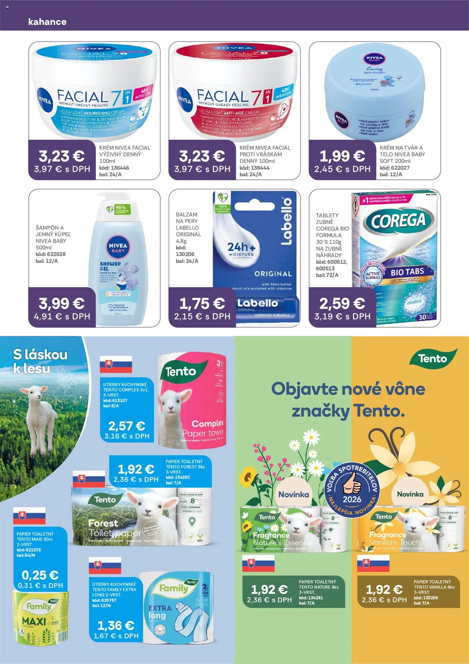Náhľad Labaš letáku platného od 09.10.2026 - Nivea, Toaletný papier, Šampón, Krém, Utierky
